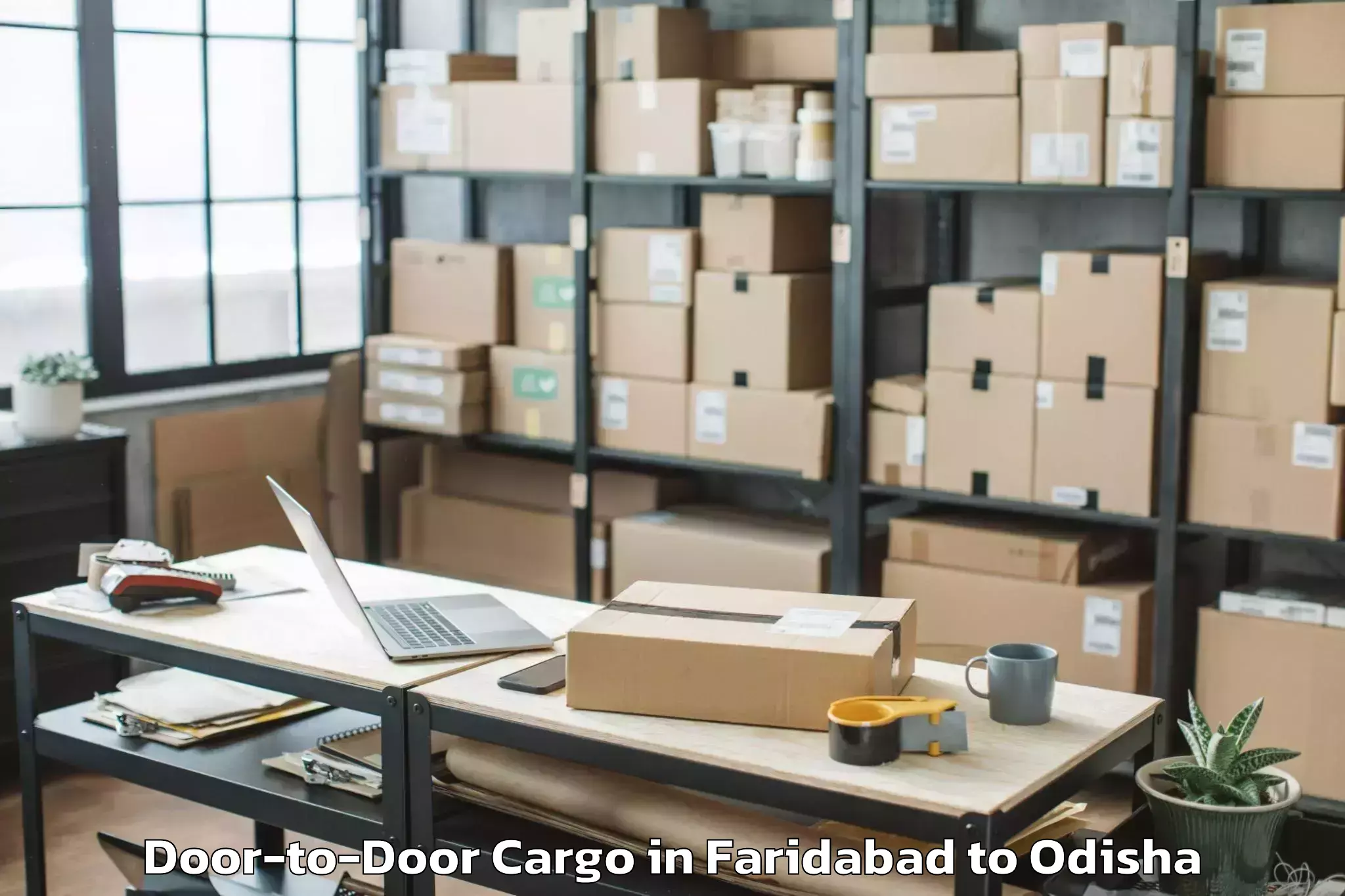 Book Faridabad to Kamakhyanagar Door To Door Cargo Online